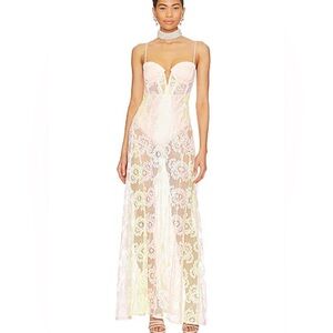 For Love & Lemons Blossom Maxi Dress NWT